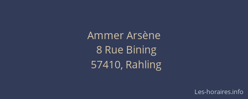 Ammer Arsène