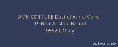 AMN COIFFURE Duchet Anne-Marie