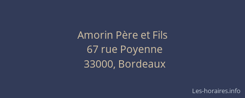 Amorin Père et Fils