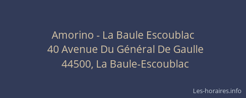 Amorino - La Baule Escoublac