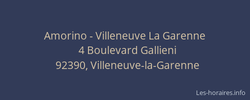Amorino - Villeneuve La Garenne