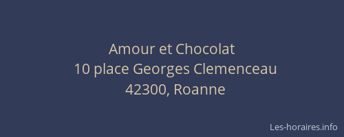 Amour et Chocolat