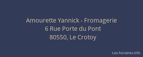 Amourette Yannick - Fromagerie
