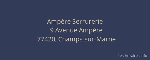 Ampère Serrurerie