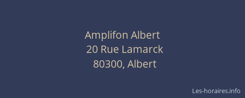 Amplifon Albert