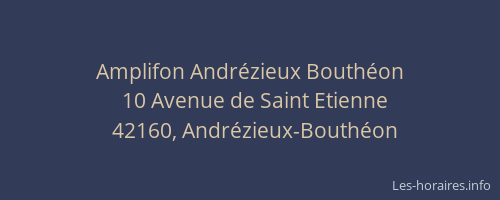 Amplifon Andrézieux Bouthéon