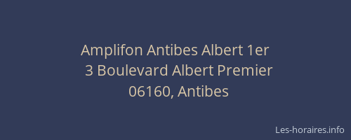 Amplifon Antibes Albert 1er