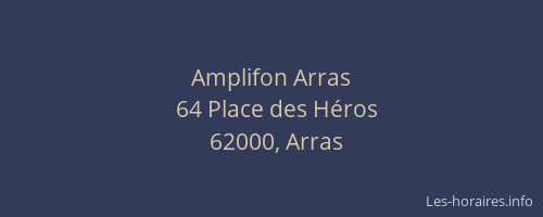 Amplifon Arras