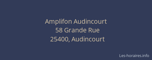 Amplifon Audincourt