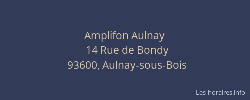 Amplifon Aulnay