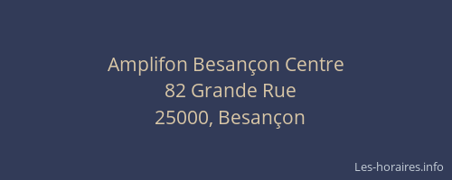 Amplifon Besançon Centre