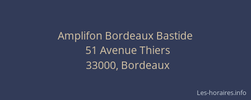 Amplifon Bordeaux Bastide