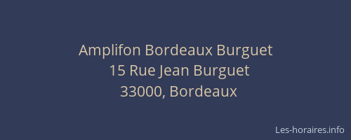 Amplifon Bordeaux Burguet