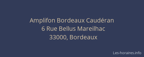 Amplifon Bordeaux Caudéran