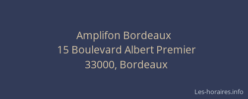 Amplifon Bordeaux