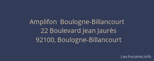 Amplifon  Boulogne-Billancourt
