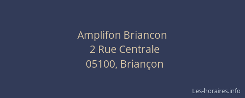 Amplifon Briancon