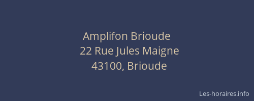 Amplifon Brioude