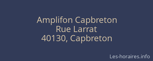 Amplifon Capbreton
