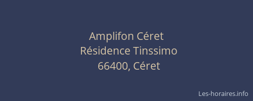 Amplifon C&eacute;ret
