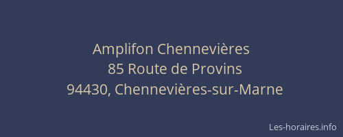 Amplifon Chennevi&egrave;res