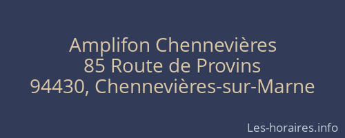 Amplifon Chennevières