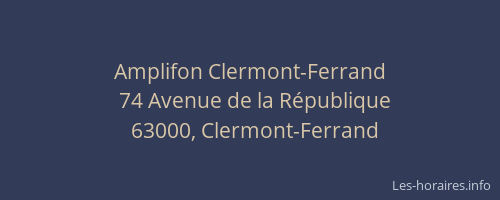 Amplifon Clermont-Ferrand