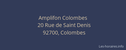 Amplifon Colombes