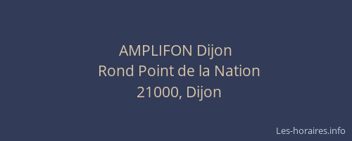 AMPLIFON Dijon