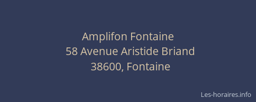Amplifon Fontaine