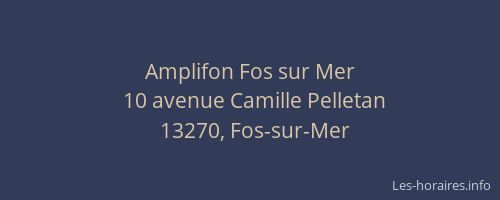 Amplifon Fos sur Mer