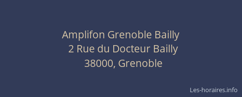 Amplifon Grenoble Bailly