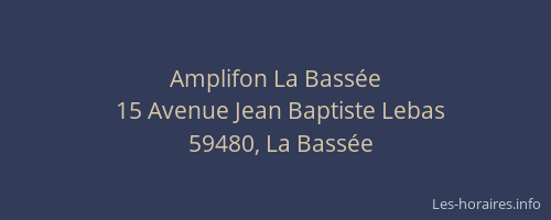 Amplifon La Bassée