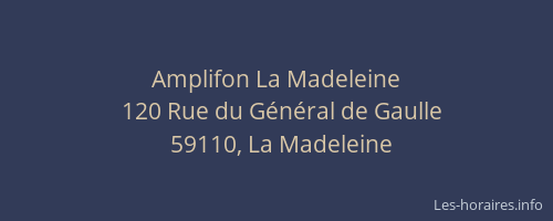 Amplifon La Madeleine