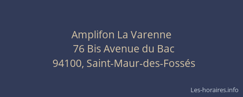 Amplifon La Varenne