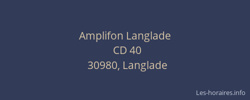 Amplifon Langlade