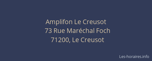 Amplifon Le Creusot