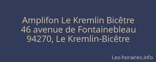 Amplifon Le Kremlin Bicêtre