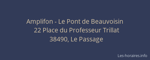 Amplifon - Le Pont de Beauvoisin