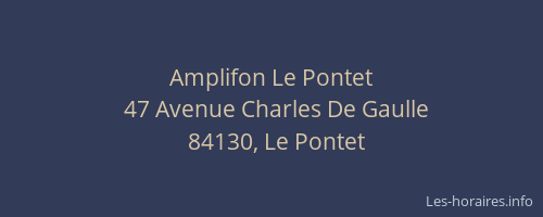 Amplifon Le Pontet
