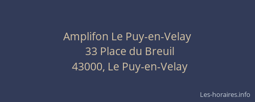 Amplifon Le Puy-en-Velay