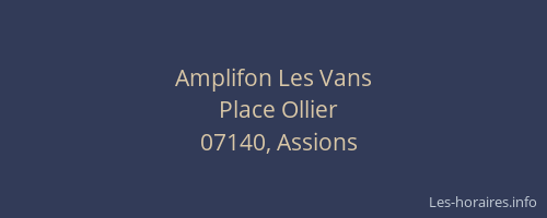 Amplifon Les Vans