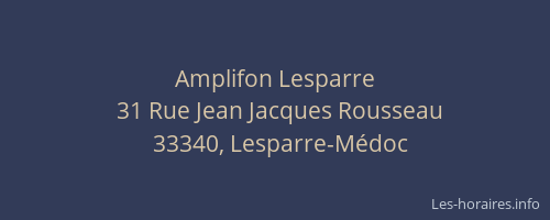 Amplifon Lesparre