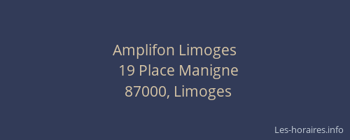 Amplifon Limoges