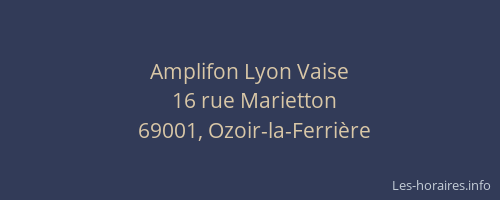 Amplifon Lyon Vaise