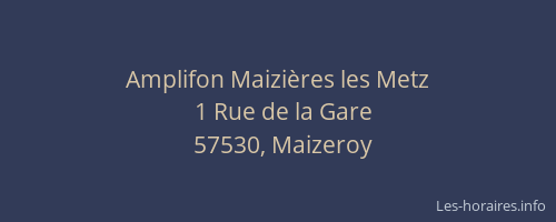 Amplifon Maizières les Metz