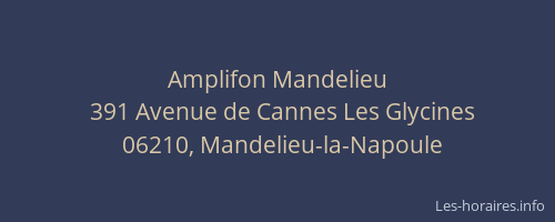 Amplifon Mandelieu