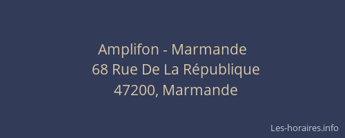 Amplifon - Marmande
