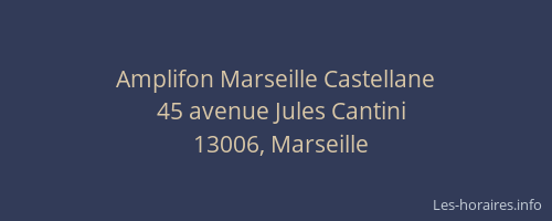 Amplifon Marseille Castellane