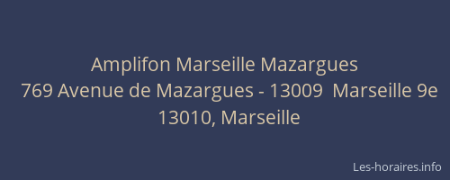 Amplifon Marseille Mazargues